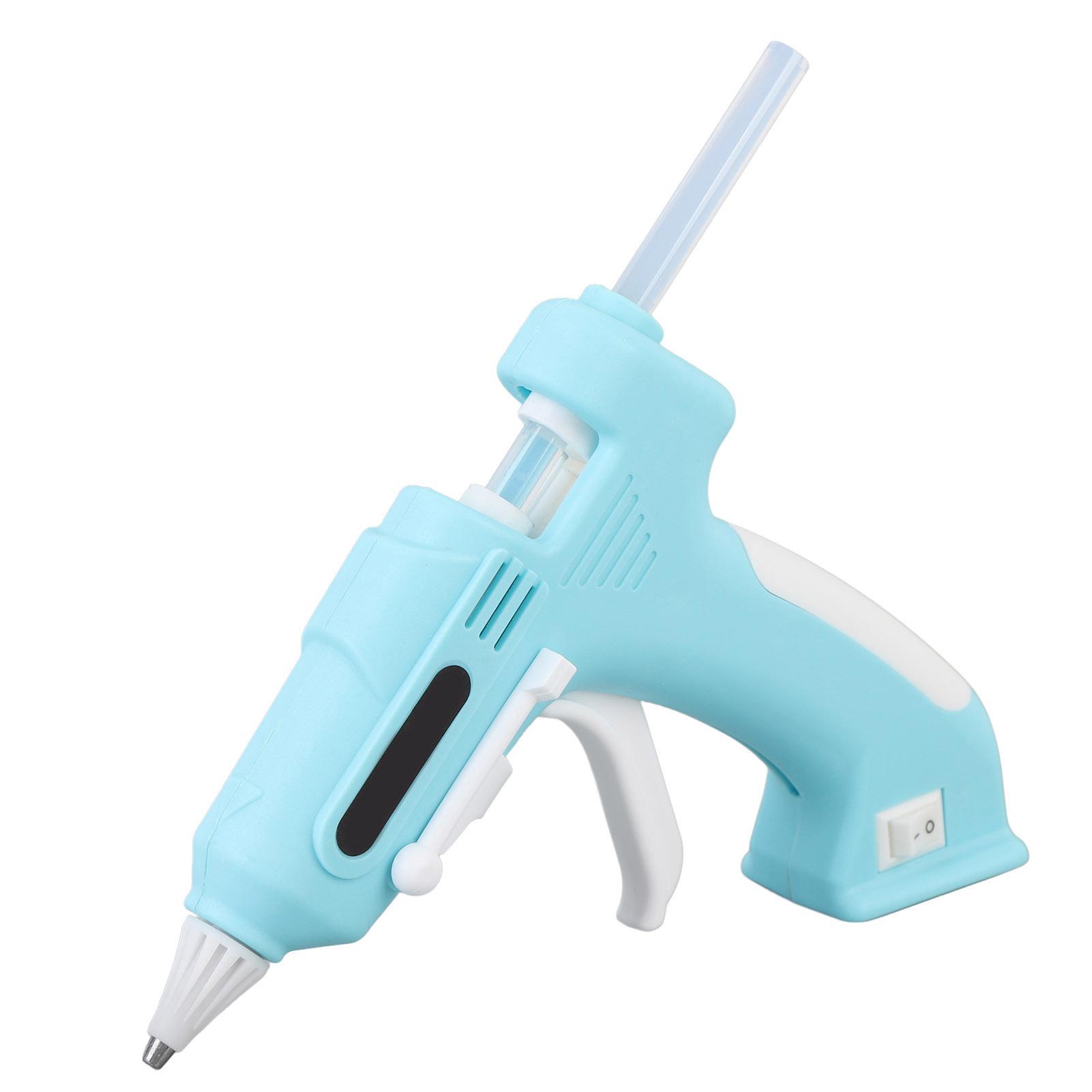 

Электрический набор для горячего клея с 10 стержнями высокой адгезии 7 мм. Беспроводной инструмент для горячего клея для дома и зелёный