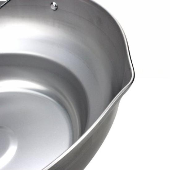 Pearl Metal Shokuzanmai Iron Stepped Tempura Pot 28cm (with strainer) H-8825