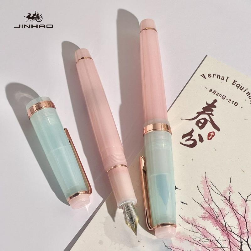2026 Limited Flower Series !!! JINHAO 82 Fountain Pen EF/F/M Macaron Color Calligraphy Pen School Office Supplies Stationery
