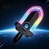 Neon Spinner Geschenke für Jungen 4-in-1 Drehender Fidget Lichtschwert Spielzeug, LED Buntes Aufleuchtendes Drehbarer Griff mit Lustigen Schreibtischspielzeugen Angst Bewegungsensor