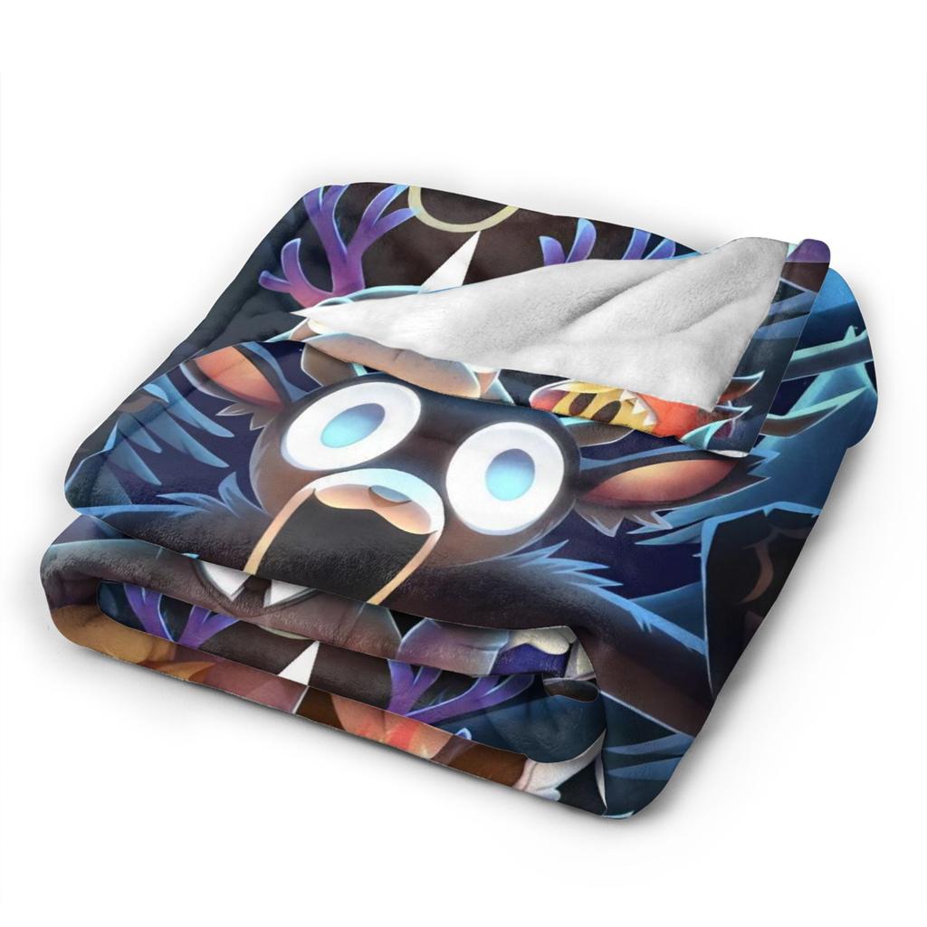 Horrorspiele 99 Nächte im Wald Decke Plüsch Lustige Warme Überwurfdecken für Stuhlbezug Sofa Sommer