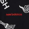 New Balance Printing Short Sleeve Couple Style Black Unisex AMT02372-BK