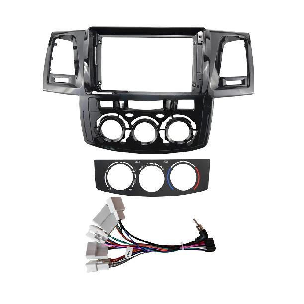 9 Inch Car Frame Fascia Adapter For Toyota Fortuner Hilux Vigo Android Radio Dash Fitting Panel Kit 2005-2015