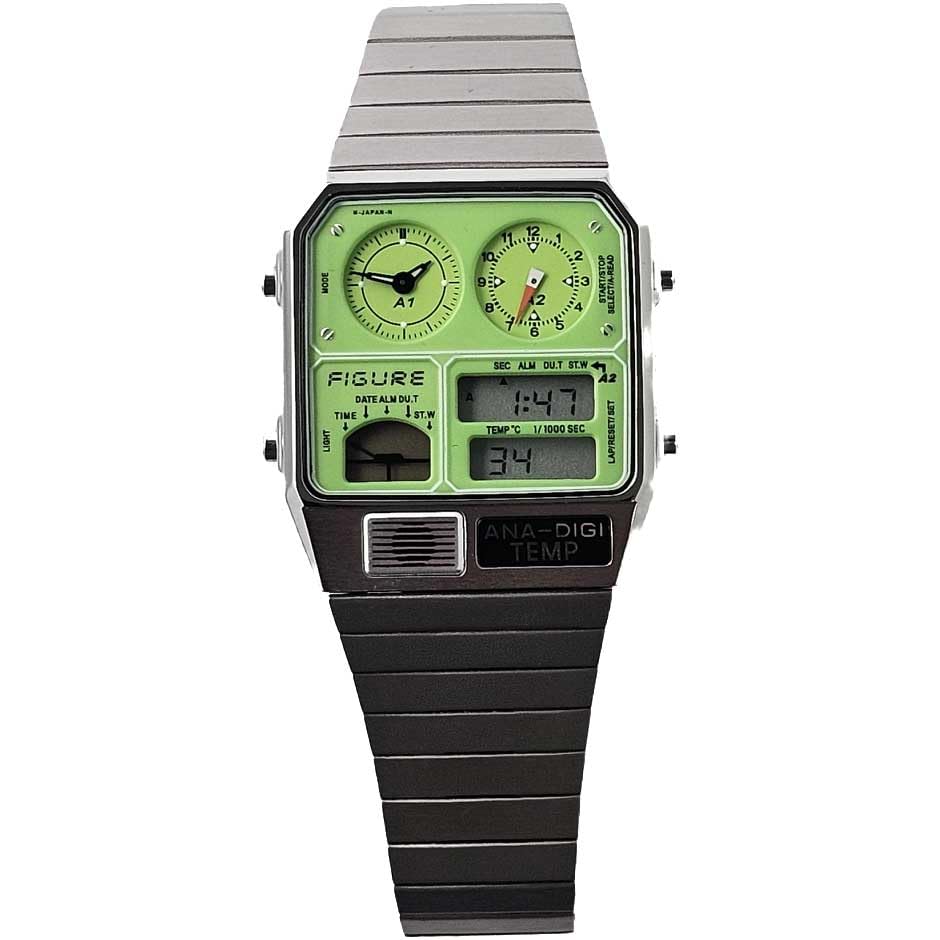 

FIGURE Watch Ana-Digitemp Men s Green Shop Special Order