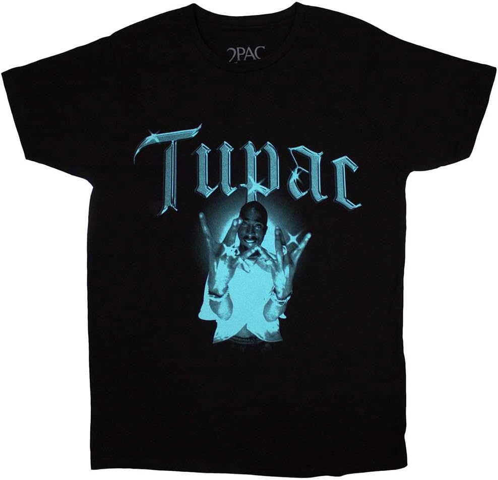 Rock Off officially licensed products Men s Tupac West Side T-Shirt Black S
