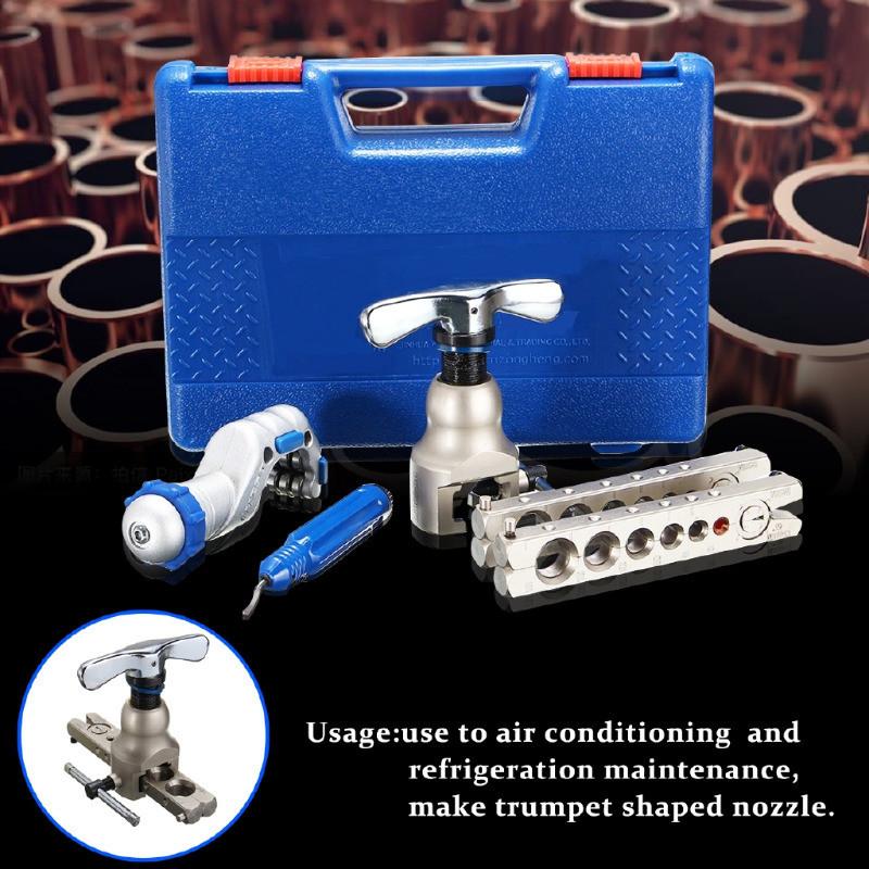 New Pipe Expander Refrigeration Eccentric Cone Ratchet Flaring Flare Tool Kit