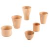 Natural Wooden Tumbler Tea Cup Beech Wood Mug Party Light Brown - ml
