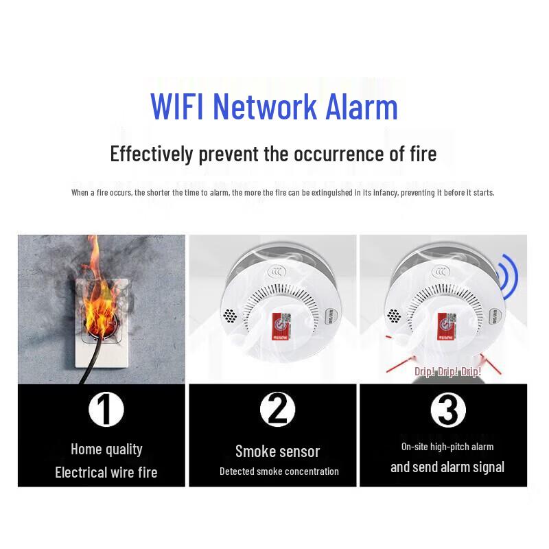 LFang WiFi Smart Smoke Detector