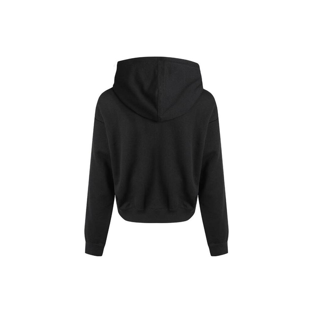 Nike Color Block Casual Breathable Knitted Hoodie Women hoodies Black White CZ8605-010