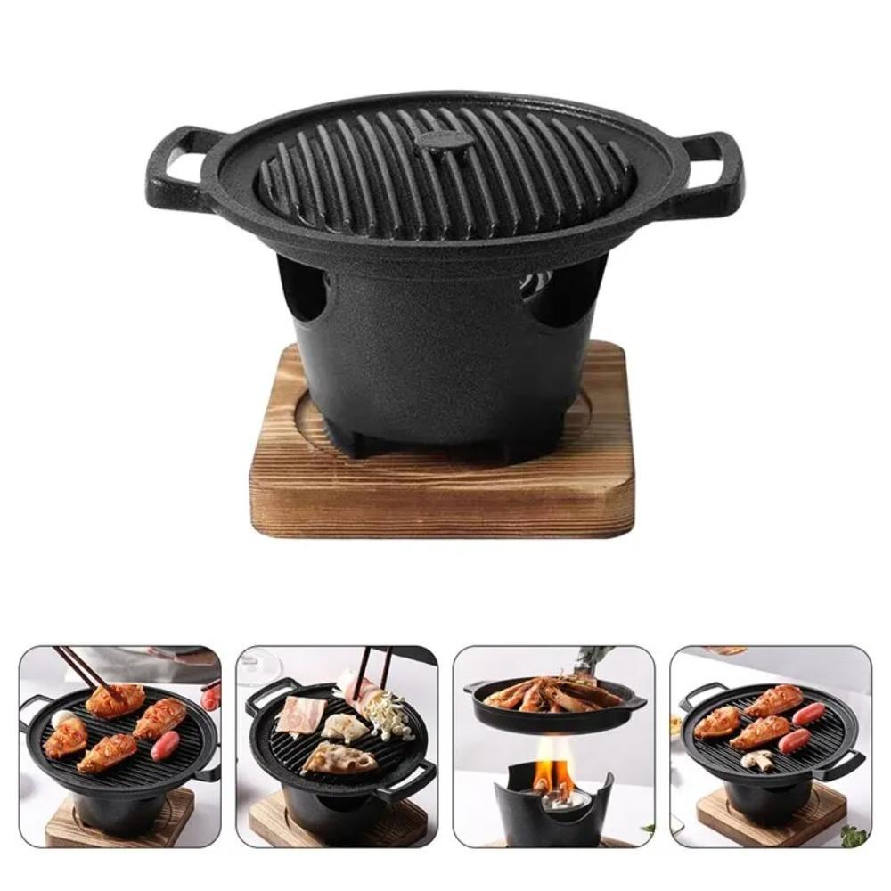 Non-stick Barbecue Grill Detachable Mini Barbecue Stove Safe To Use BBQ Plate Garden