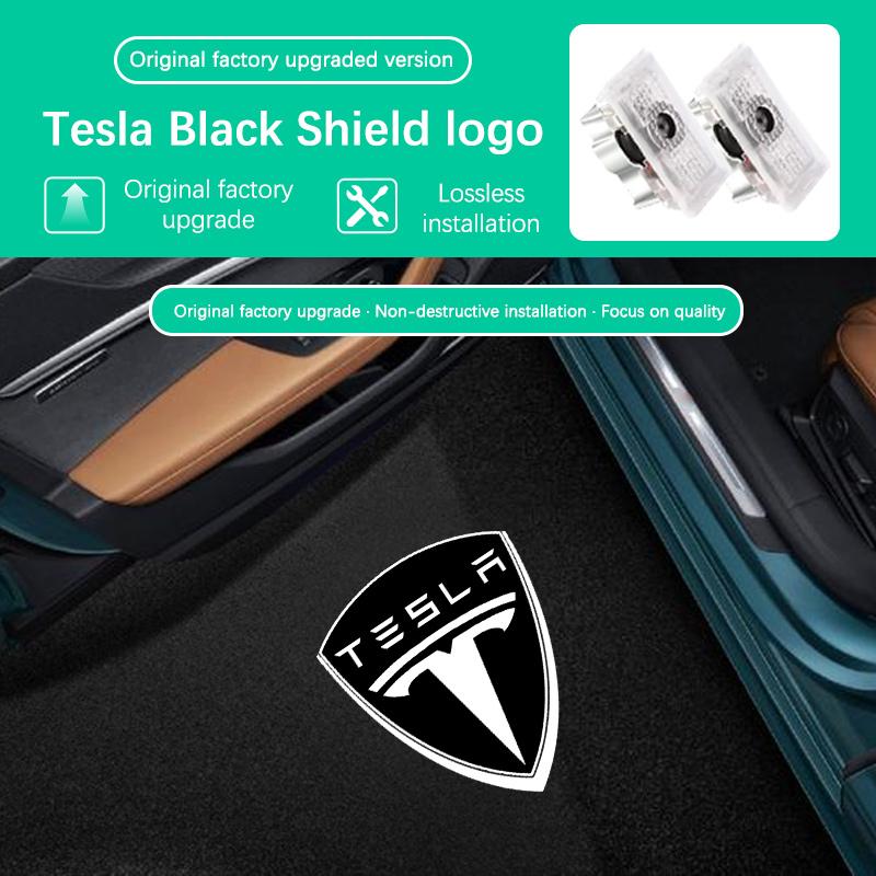 

LED Car Door Ghost Shadow Welcome Logo Projector Lights Accessories For Tesla Model 3 Model S Model Y Model X 2PCS