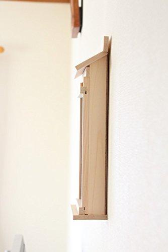 Kamidana no Sato Wall Hanging Shinto Shrine with X Wish, Simple Shinto Shrine, Wall-Mounted Shinto Shrine with Mounting Brackets