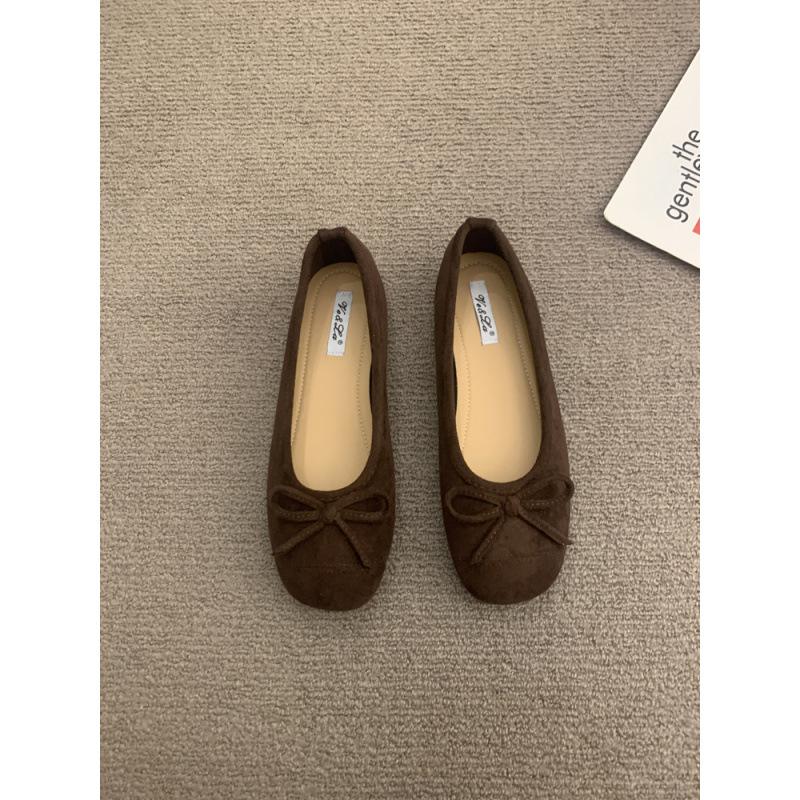 Gentle ballet ladyshoes flat shoes French retro soft sole silver new Chinese red single shoes spring small fragrant wind women's shoes