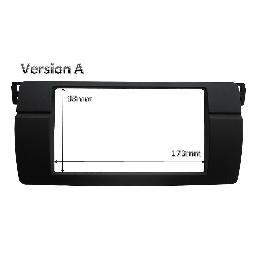 One or Double Din Radio Fascias for BMW 3 Series E46 1998-2005 DVD Stereo Panel Dash Mount Refitting Trim Kit Frame CD Bezel