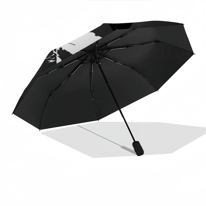 1pc Joker Why So Serious? Automatic Open Close Umbrella with 8-Rib Windproof Canopy Compact Portable Travel Umbrella10282