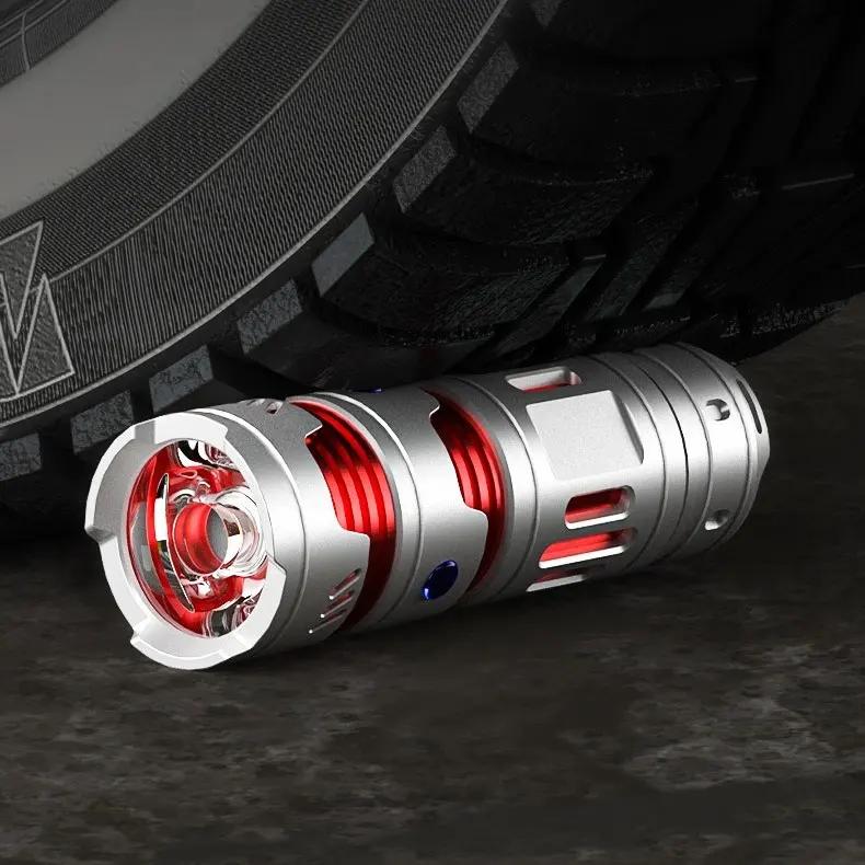 Mini Flashlight Portable TYPE-C Multifunction LED Aluminum Alloy Strong Light IPX45 Lighting Flashlight Camping Outdoor