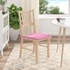 Seat Cushions 4 Pieces Pink 40 X 40 X 3 Cm Fabric