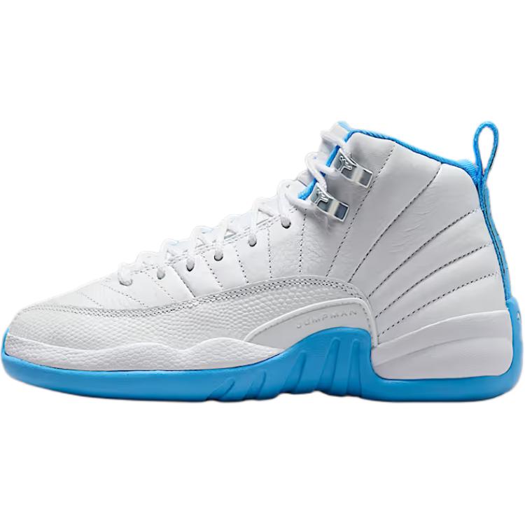 Кроссовки Air Jordan 12 Retro GS Melo 2025 для детей Белый University-Blue Металлический-Серебристый 153265-112 40