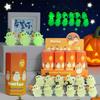 1-12pcshostees Mystery Phone Buddy Ghostees Ghost Blind Box Halloween Cute Charm Mini Surprise Fun Desk Figurines Random Trendy Collectible