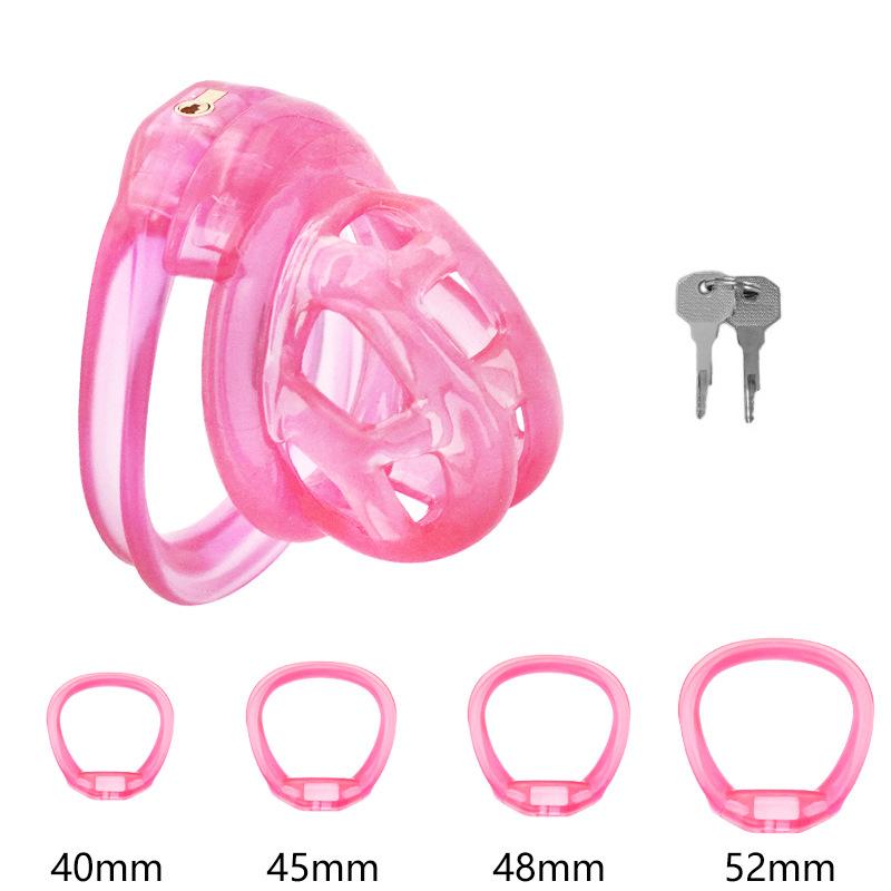PET Honeycomb Lock Ring Chastity Cage for Male Pet Cock Cage Adult Toys Lockable Ring