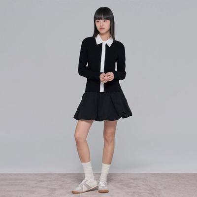 Balloon Skirt W Inner Pants Black