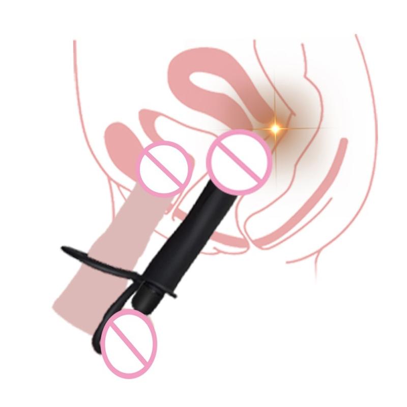 Sexuální hračky s dvojitým penetračním vibrátorem Strapon Dildo Vibrační popruh na analplug pro muže Sexuální hračky pro dospělé