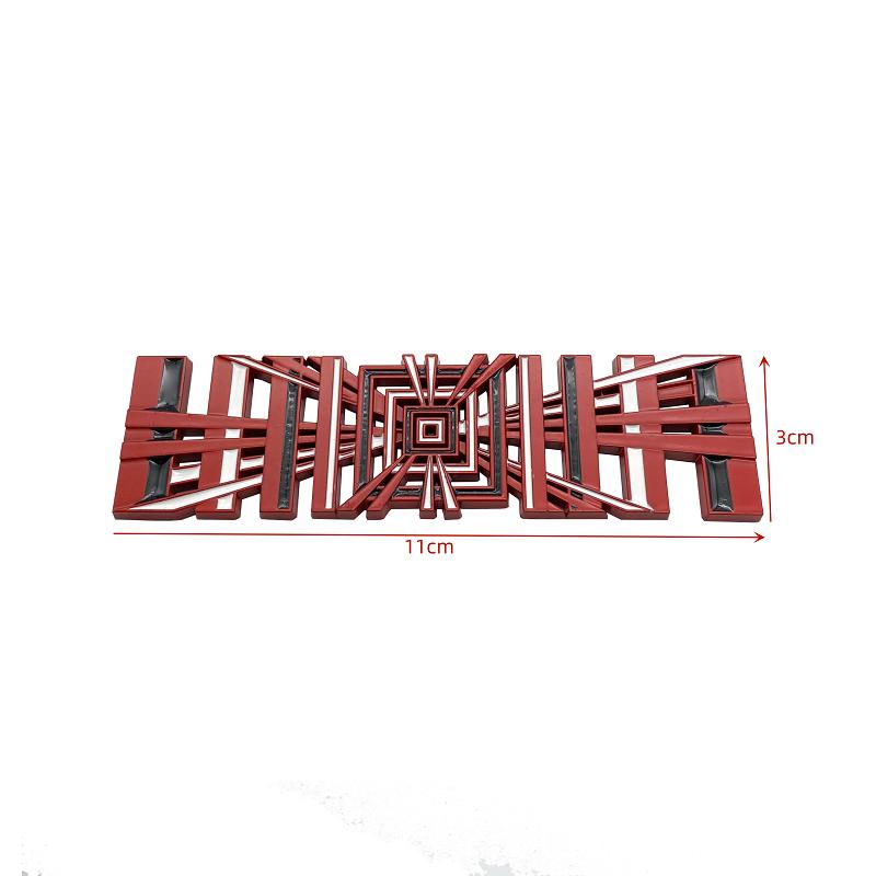 Model3 Car PLAID Logo Stickers ModelY Tail Tag Grid Decal Auto Metal Letter Decoration For Tesla Model 3 S X Y 2023 Accessories