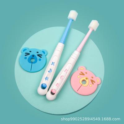 Children's Nano Silicone Toothbrush with Soft Bristles for 360° Protection, Suitable for Ages 1-6.