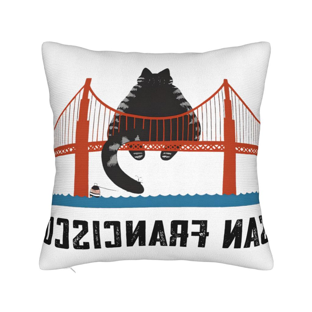 Pillow Case Ryan Gosling Cat Bridge Project Hail Mary Front Soft  Pillow Cover For Living Room Sofa Novelty Pillowcases