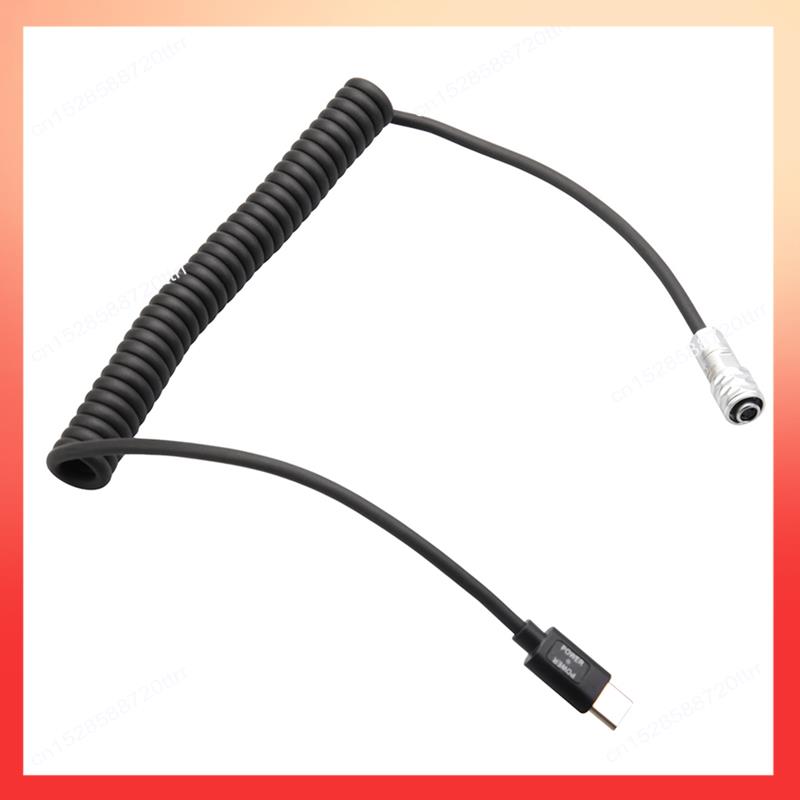 

ABNR Type-C PD Power Cable Plastic Power Cable 12V For BMPCC Blackmagic Pocket Cinema Camera 4K Type-C PD Power Cable USB-C PD D чёрный