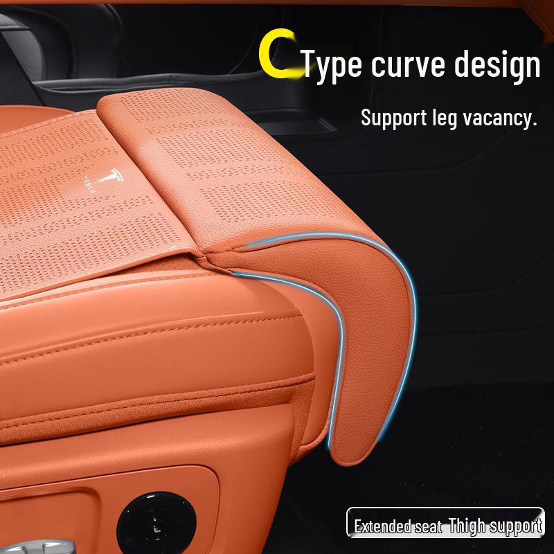 Tesla Seat Cushion Leg Rest - Breathable, Ventilated for Model Y/3/X/S