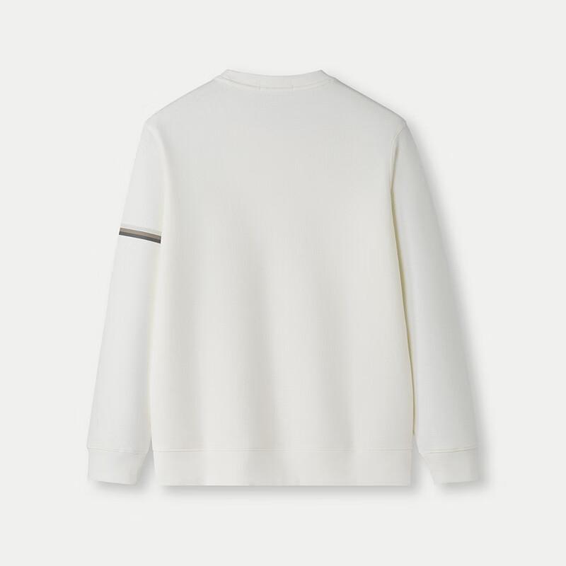 Męska bluza typu pulower o wąskim kroju z dzianiny waflowej