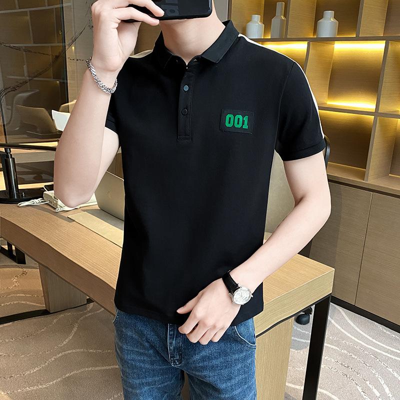 Short Sleeve Korean Thin Solid Color Men 'S Casual Summer Polo Shirt