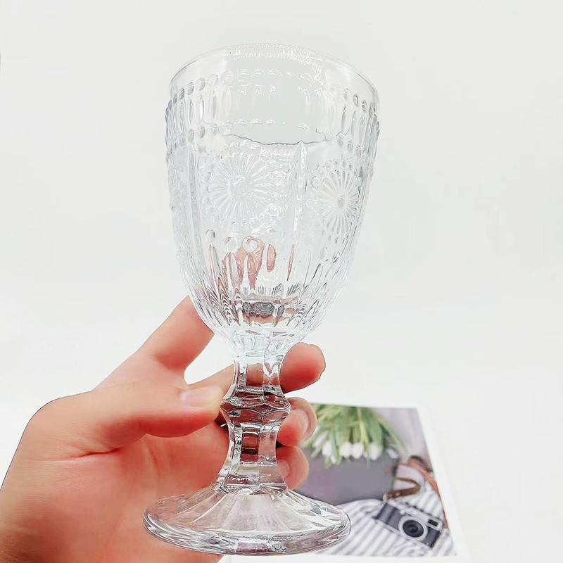 4pcs Set Champagne Cup Red Wine Glasses Luxury Sets Crystal Diamond Painting Brandy Goblet Vodka Mug Transparent Party Drinkware
