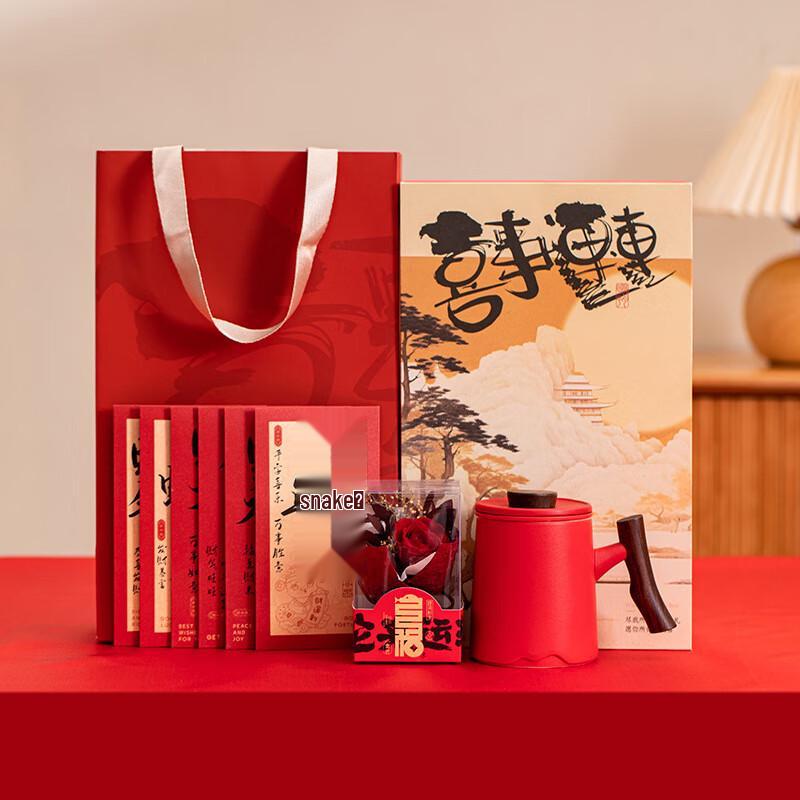 Preserved Rose & Office Mug Business Gift Set 12
