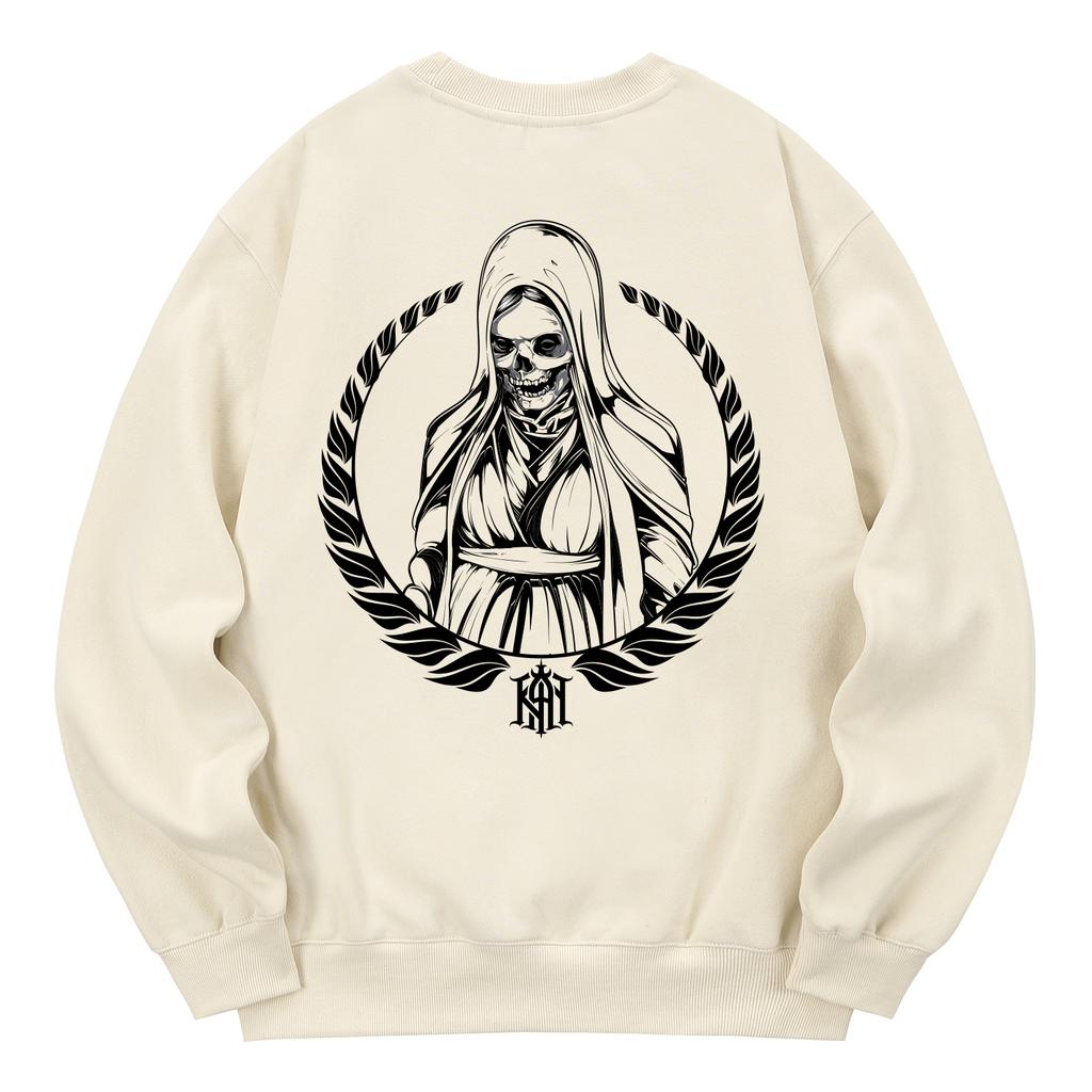 KAN6312 Kmc0059 Worship Fleece-Lined Sweatshirt - Cream