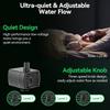 Quiet 5V USB Small Submersible Water Pump for Aquariums with Efficient Bottom Suction to Remove Sediment Ensuring Quiet Operations