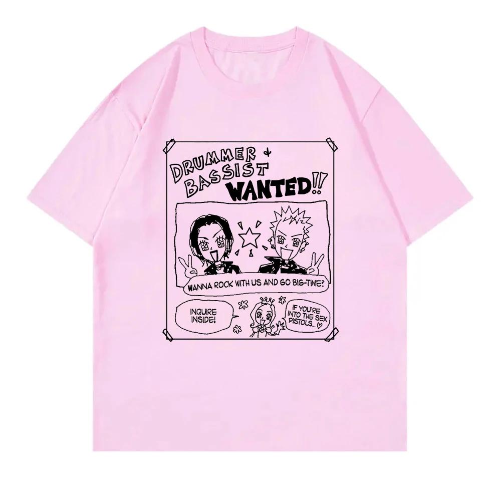 Unisex Nana Anime Black Stones TShirt Funny Women Clothing Harajuku Tops Unisex Casual TShirts Graphic Clothes