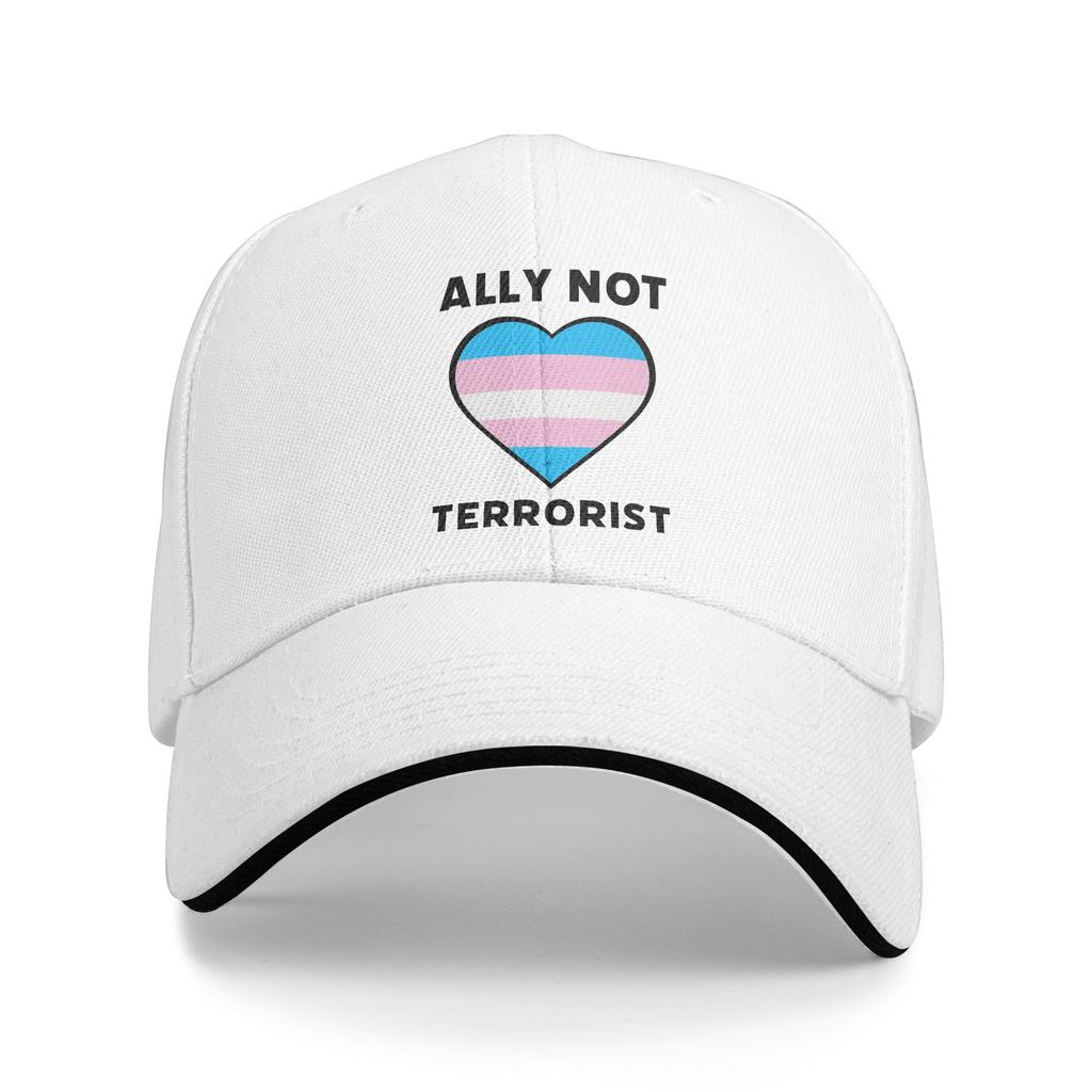 Transgender Pride LGBTQ Baseball Caps Casual Trans not Threat Sandwich Hats Unisex Polyester Caps Hat Outdoor