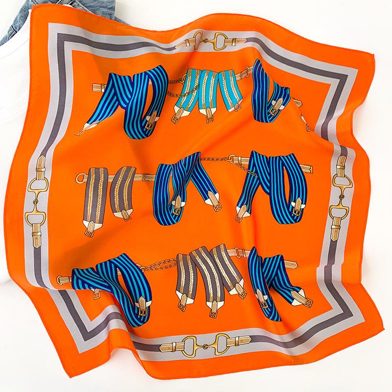 

53 * 53 см шелковичный маленький квадратный шарф многофункциональный профессиональный модный декоративный шелковый шарф для весны и осени теплая шаль 53*53CM