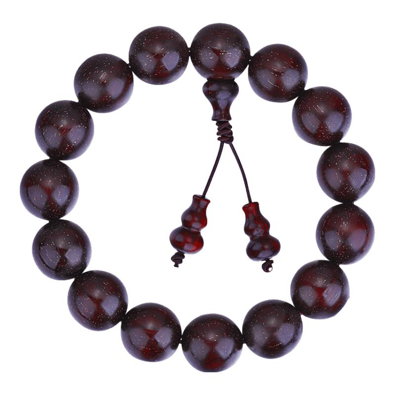 Браслет Yan Yun Jewelry из мульти-золота со звездой и индийского красного сандала 15mm