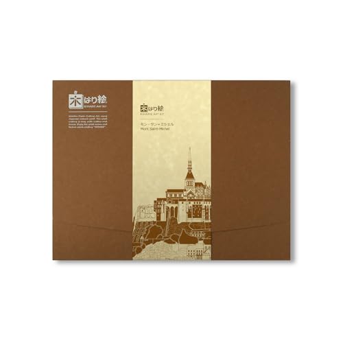 KINOWA "Mont Saint-Michel" Woodcut Original Handmade Kit, World Heritage Site, France, Made in Japan