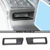 2*Rear License Plate Lamp Cover Trim For Dodge RAM 3500 19-22 Accessories Carbon