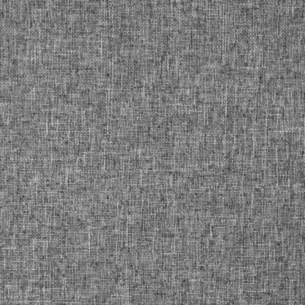 Floor Chair Foldable Light Grey Fabric
