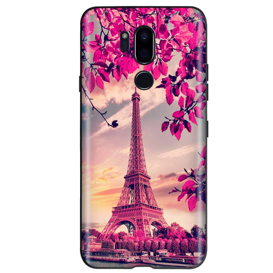 For LG G7 ThinQ Case G710 LM-G710 Cute Cat Butterfly Shockproof Soft Silicone Phone Case For LG G7 ThinQ Back Cover 6.53'' Coque