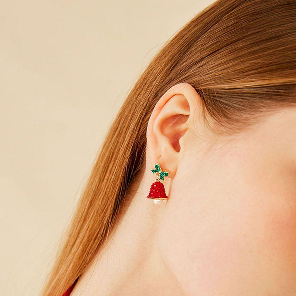 Chime Bell Dangle Cute Girls Christmas Gifts Fashion Accessories Ear Studs Jewelry Drop Earrings