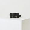 Daks Black Check Pattern Silver Point Matte Buckle Cowhide Automatic Belt