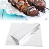 100 st Förtjockat Högtemperaturbeständigt Aluminiumfoliepapper för Grillning Barbecue Bakning