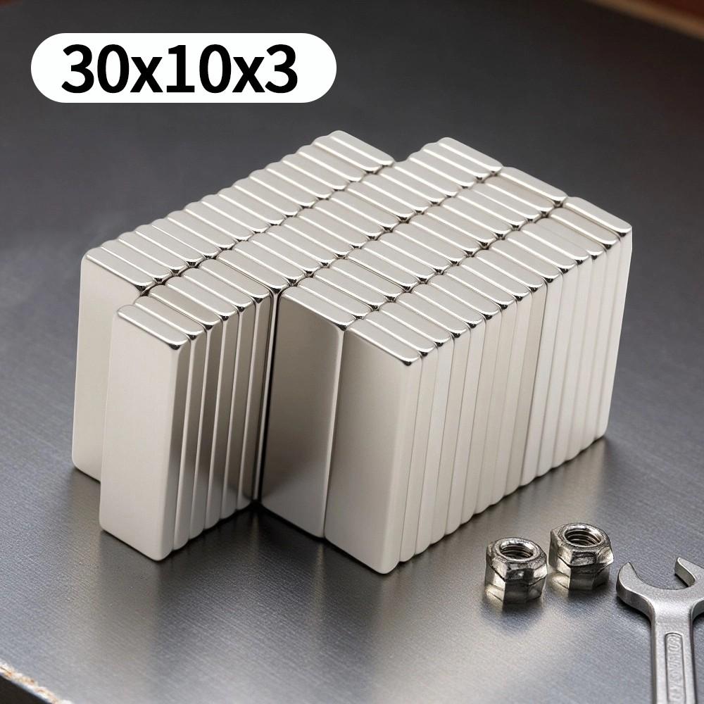 30X10X3MM imans Block Refrigerator magnets for Office Whiteboard Suitable Tools Home Workplace, Etc 30*10*3