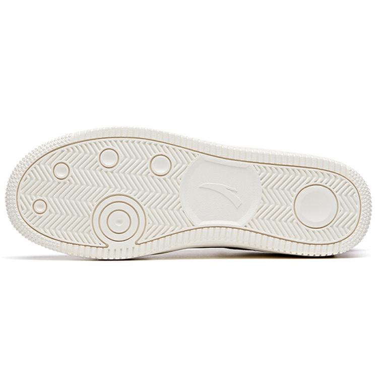 Anta Synthetic Leather Casual Coverage Slip Resistant Low Top Skateboard Shoes Men's White Blue Red 912018022-1